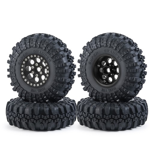 4x 1.9 RC Auto Räder Beadlock Felgen Reifen Set für 1/10 RC Axial SCX10 90046 TRX4 - Bild 134 von 144
