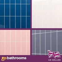 Leena Ceramic Bathroom Kitchen Victorian Brick Effect Gloss Wall Tile 100-300mm