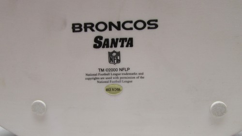 2000 Danbury Mint Denver Broncos Santa Football Figure -DAMAGED - Picture 11 of 15