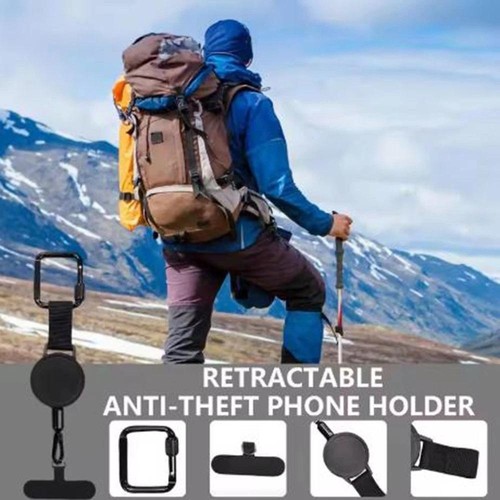 Retractable Anti-Theft Phone Holder Cellphone Lanyard Strap Phone Safety Tether. - Photo 9/11