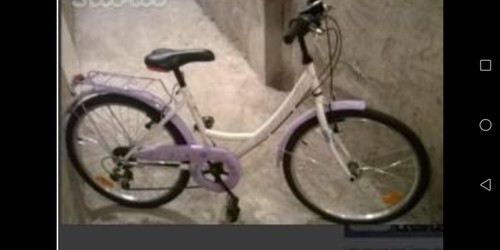 Bicicletta da ragazza mountain bike, colore viola e bianca n 24 vendo come  nuova | eBay