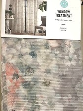 Martha Stewart Phoebe Sheer Floral Window Pan...