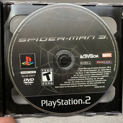Spider-Man 3 PS2 Playstation 2 Tested Working Disc Only