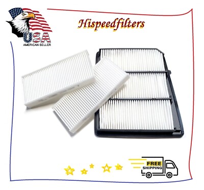 Engine and Cabin Air Filter For 2021-2023 Nissan Titan XD 5.6L FAST