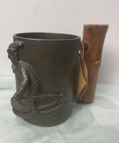 Vtg 1976 Carl Wagner Signed Bronze Sky Boy Sculpture 206/1000 Limited Edition - Picture 12 of 15