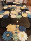 Spring Floral Multicolor Beads Dining Set With 1 Runner 6 Placemat And 6 Coaster