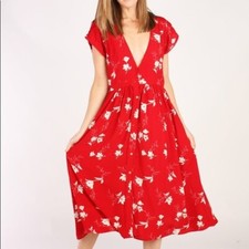 Knot Sisters Midi Domingo Dress X-Small $130