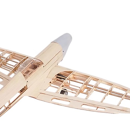 WWII British Spitfire Fighter Balsaholz Flugzeug Bausatz RC Modell Skin unmontiert - Bild 7 von 12
