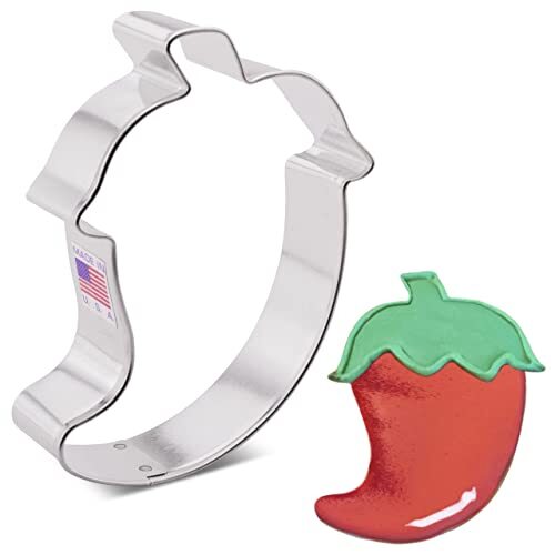 Taglierina per biscotti al peperoncino, 10,2 cm, prodotta negli Stati (A0a)