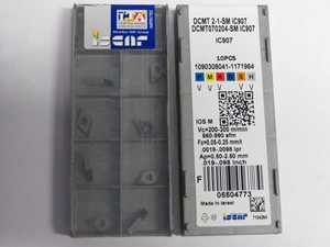 10-pcs-ISCAR-DCMT-2-1-SM-DCMT-070204-SM-Grade-IC907-Carbide-inserts