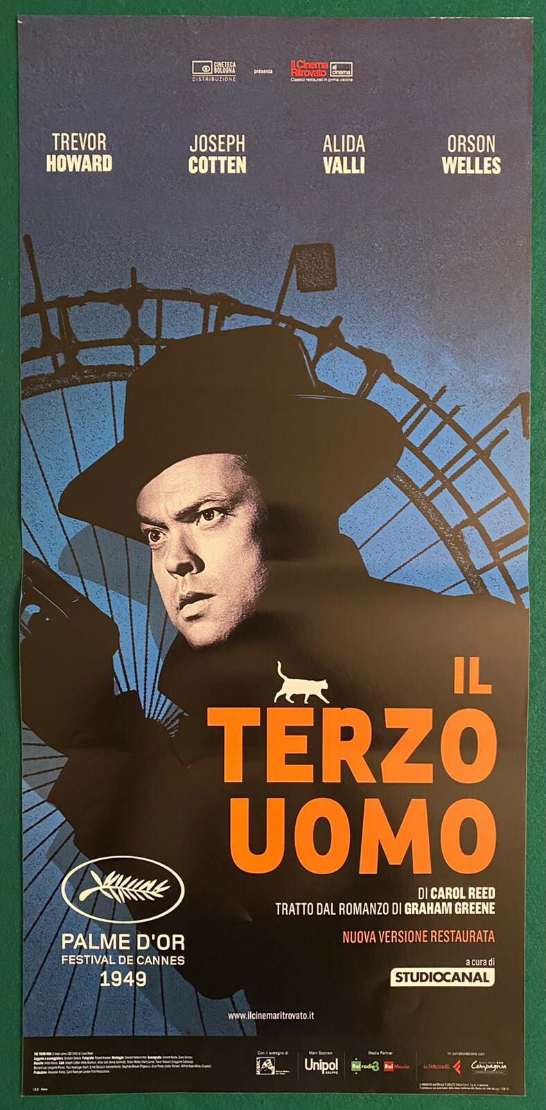 Locandina originale film Il terzo uomo (1950) - Regia di Carol Reed