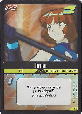 TCG  7 .dot Hack/Enemy Foil Promo Card 4P3 Diamonds