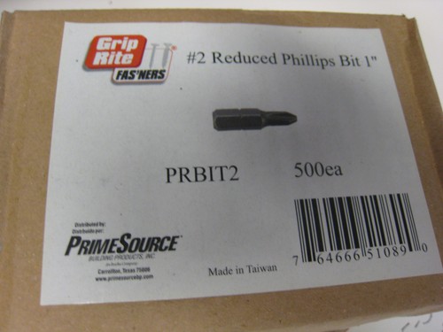 Grip-Rite PRBIT2 tamaño #2 Phillips Bits bandeja de 20 bits sí 20 bits PR2 - Imagen 5 de 5