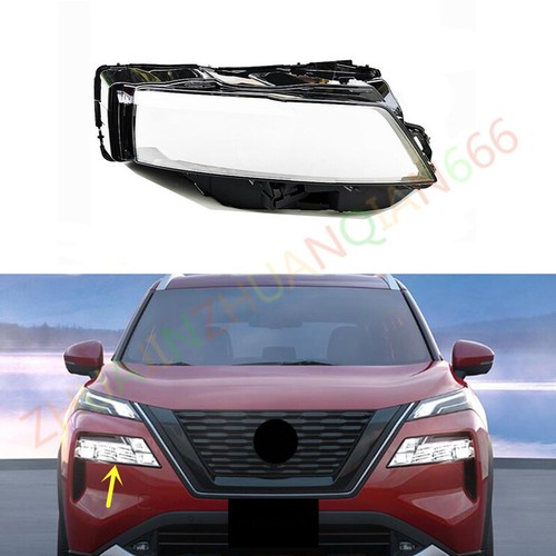 For Nissan X-TRAIL 2021-2025 Right Side Headlight Clear Lens Shell + Sealant