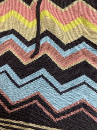 Falda de punto Missoni For Target marrón multicolor cintura galón talla M - Imagen 8 de 8