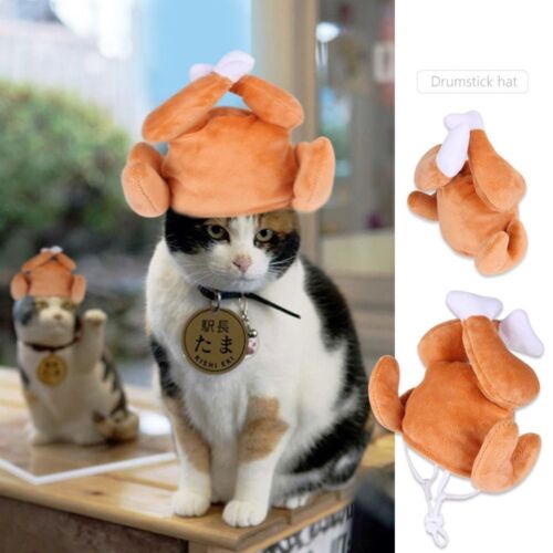Costume habillé chapeau chiot cosplay chat chiots chapeaux drôle coiffure chaude animal de compagnie - Photo 1 sur 15