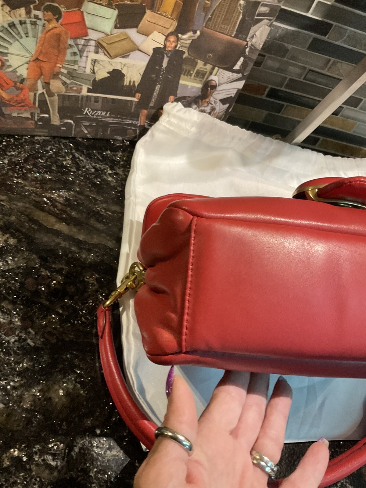 COACH Pillow Tabby Shoulder Bag Crossbody 26 Leather C0772 Apple Red image 7