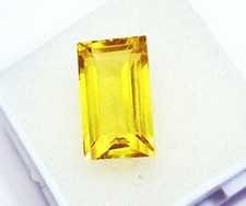 Natural Yellow Sapphire Loose Gemstone 8 Ct Certified With Free Gift  H370