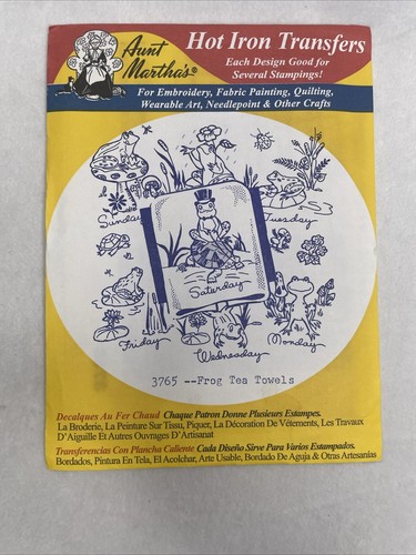 Hot Iron Transfers Lighthouses, Frogs, Belles, Roses Aunt Martha's, Lot of 3 - Picture 7 of 8