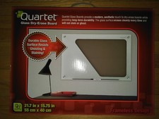 Quartet  Durable Glass Dry Erase Board 21.7" X 15.75" Frameless Design E Z Erase