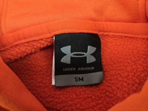 Auburn Under Armour Mens Small Hoodie Sweatshirt Tigers Orange - Picture 11 of 11