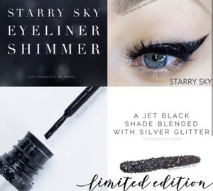 black sparkle eyeliner