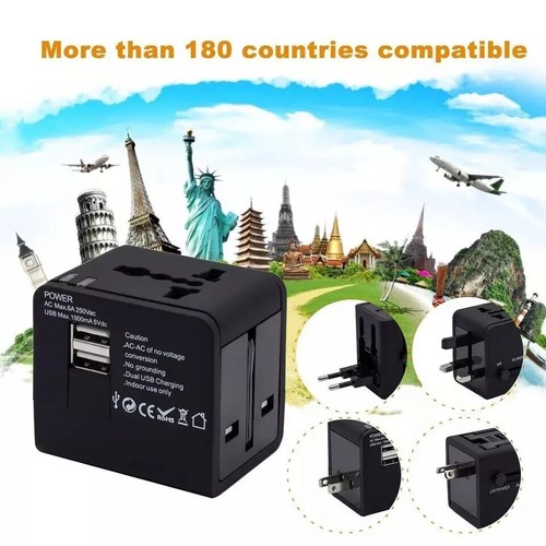 International Universal Travel Power Adapter Convertor Plug Power US/UK/AU/EU UK - Picture 4 of 8