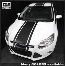 Ford Focus Pre-cut Over-The-Top Center Stripes Decals 2011 2012 2013 2014