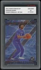 SHAEDON SHARPE 2022 PANINI DONRUSS DP POWER FORMULAS 1ST GRADED 10 ROOKIE CARD