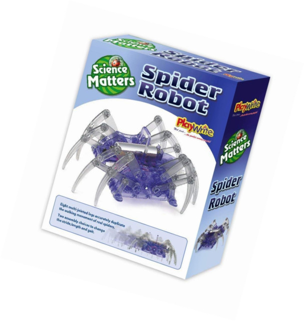 Science Spider Robot Kit Build Your Own Electronic STEM Educational Toy Age 8+