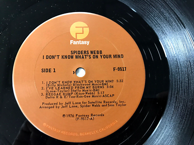 SPIDERS WEBB I Don't Know What's On Your Mind 1976 LP CAROL