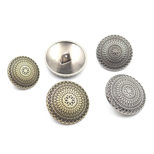 10pc Flower Metal Buttons Set for Suit Blazer Jacket Sport Coat DIY Craft Fabric - Picture 7 of 27
