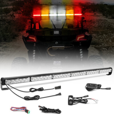 For Can-Am Maverick MAX X3 36''Rear Strobe LED Chase Light Bar UTV Turn Signa Kit