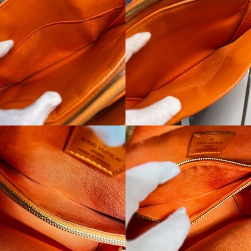 Louis Vuitton Epi Pon Neuf Hand Bag Mandarin Orange M5205H Auth Used - Picture 19 of 24