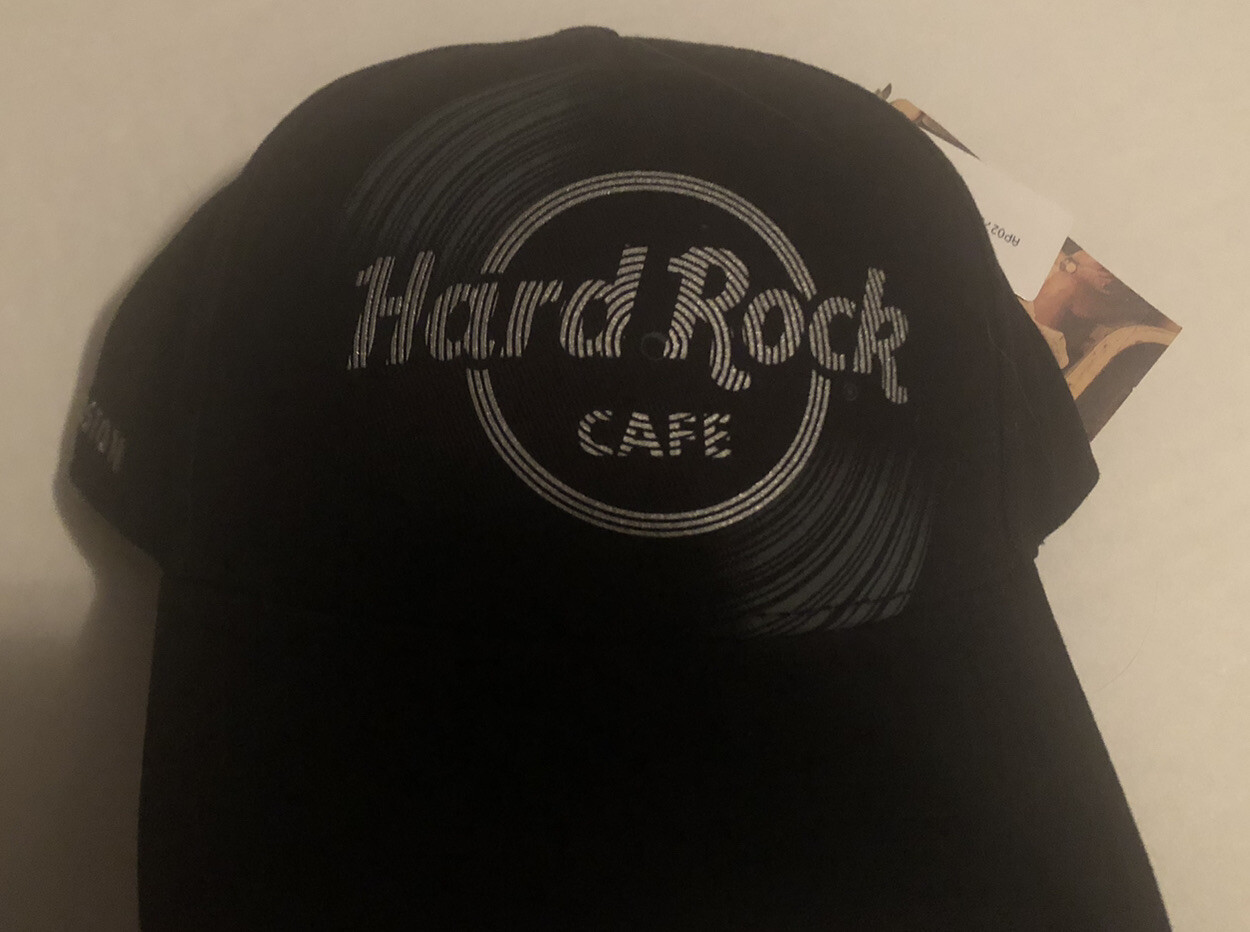 Hard Rock Cafe Hat/Cap Hollywood Fl, Black, One Size Fits All, New with