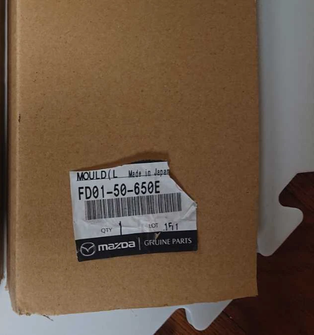 Línea de cinturón de puerta delantera MAZDA OEM RX-7 FD3S genuino moldura izquierda Foto 2 de 4
