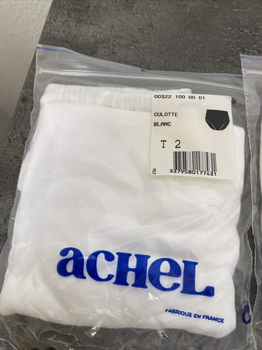 Culotte Blanche Achel Taille Haute - Taille 4, 100% Coton, Neuve Avec étiquettes, Pack D'1 Pièce