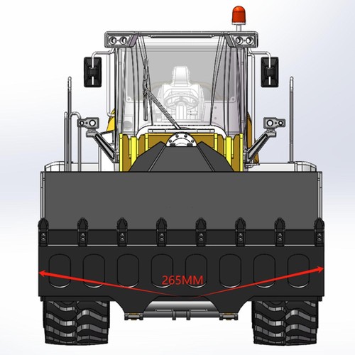 1/14 RC Hydraulic Loader XDRC 580 Wheeled Engineering Vehicles Smoke Sound ST8 - Picture 7 of 8