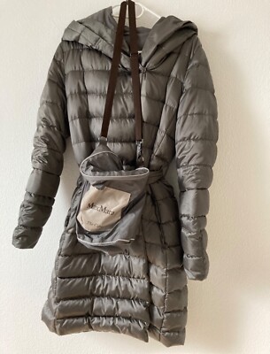 Max Mara wendbare Kurzmantel Cube gr 40 grau-silber 