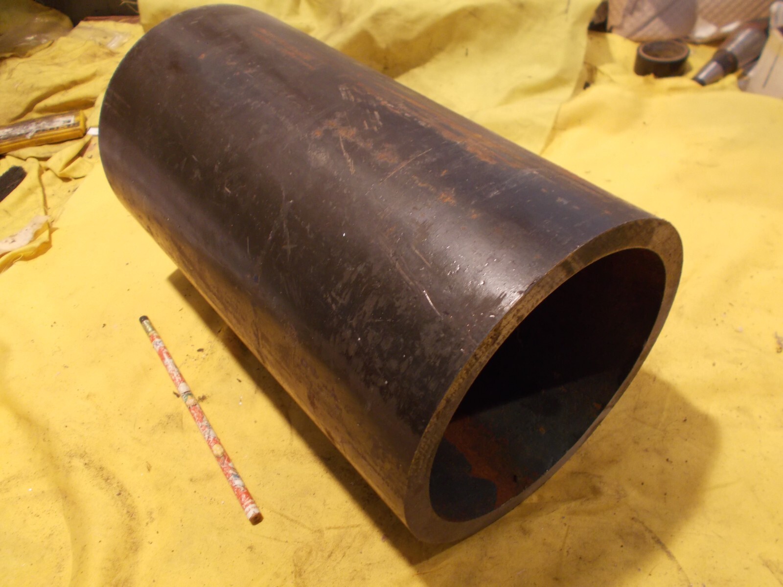 7" ROUND STEEL TUBE dom heavy wall pipe tubing stock 7" OD x 6" ID x 12