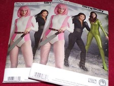    SIMPLICITY 8670 - LADIES COSPLAY - TWO LENGTH KNIT JUMPSUIT PATTERN 6-24 FF