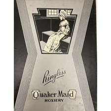 VTG 1940s Quaker Maid Fully Fashioned Cuban Heel Stockings 9 Lot 3 Honey Almond