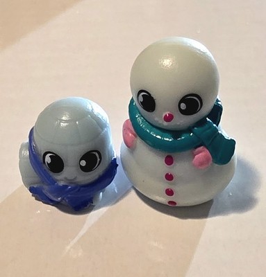 Shopkins Winter Snowman Igloo Figure Lot Christmas Holiday Moose Toys