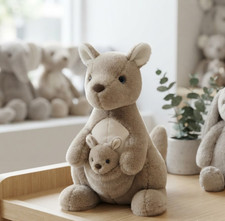 Kangaroo and Joey Plush Mom and Baby Stuffed Animal Soft Toy Cute Nursery Gi