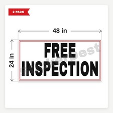 Free Inspection BR5 2 Pack 24x48 Vinyl Banners With Grommets
