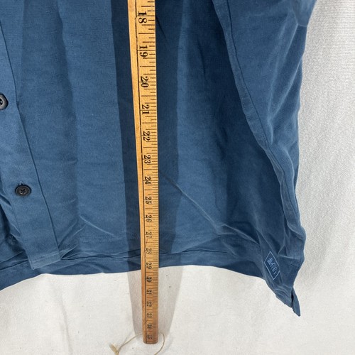 Camisa con botones manga corta REI Camp para hombre talla XL azul exterior/informal - Imagen 14 de 16