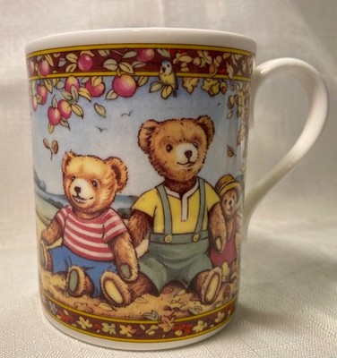 VTG Royal Worcester Mug Teddy Bears Fine Bone China #24-3 Made in England 1993 