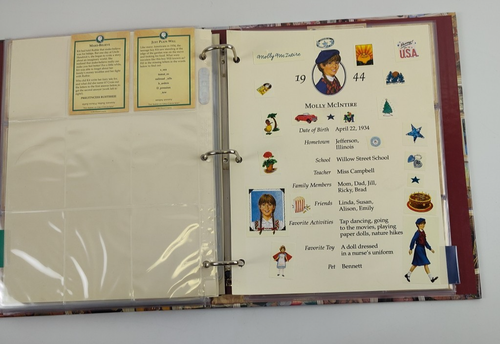 Vintage American Girl Sammlung Sammelkarten Lot 2 Ordner und 10 Bücher - Bild 11 von 18