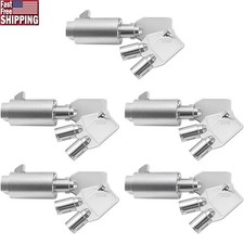 7 Pin Tubular Vending Machine Lock T-Handle Key Lock Durable Zinc Alloy Security