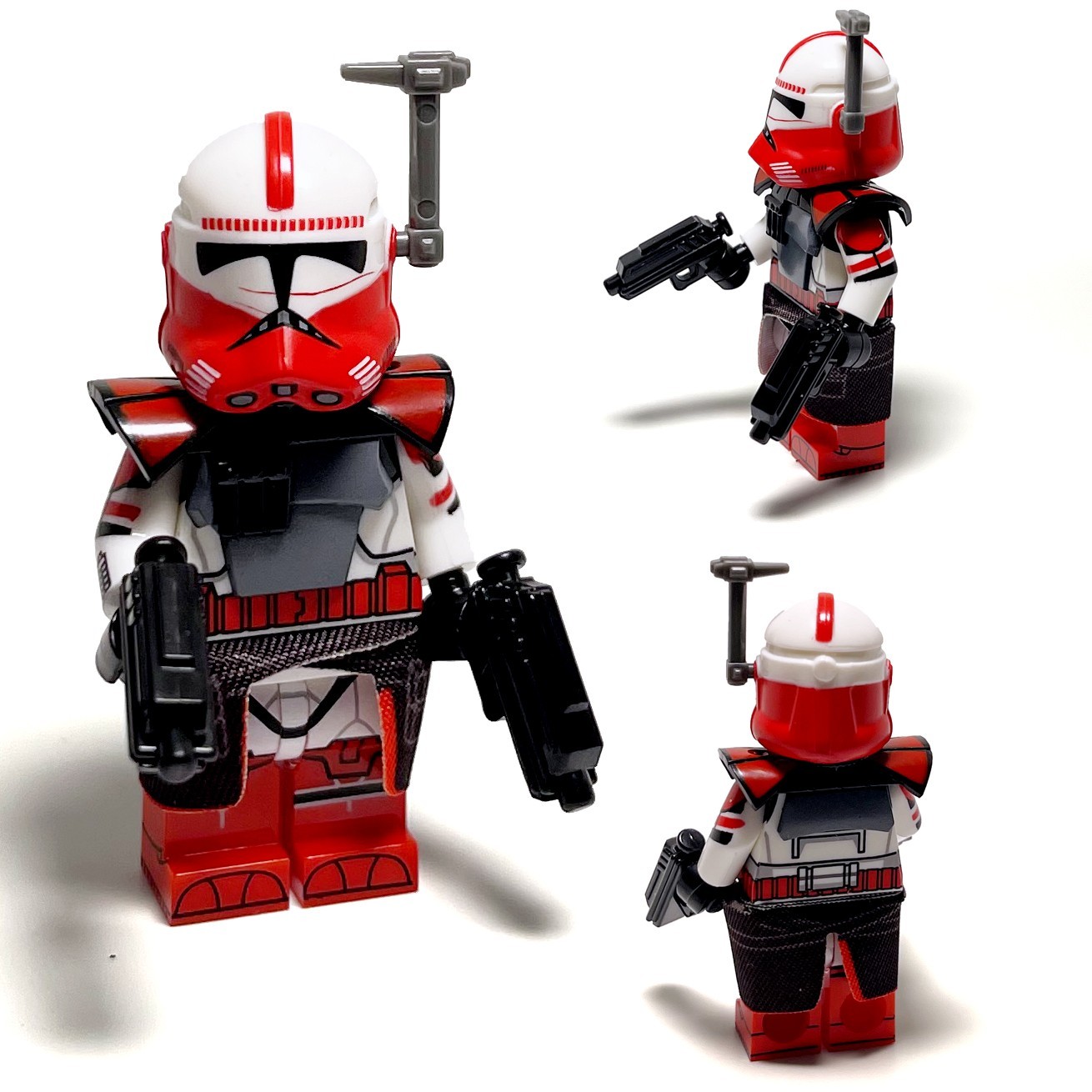 Commander Fox Coruscant Guard Clone Troopers Custom Red Shock Troopers ...